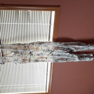 Tropical Print Jumpsuit